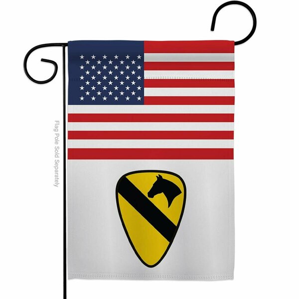 Guarderia 13 x 18.5 in. US 1st Cavalry Garden Flag with Armed Forces Army Double-Sided  Vertical Flags GU4216131